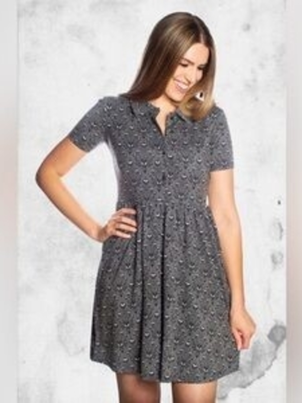 Cakeworthy Haunted Mansion wallpaper print dress - Picture 2 of 5